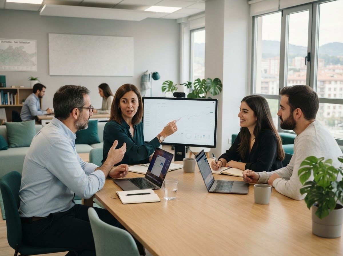 Orela Zurem equipo revisando modelos de análisis predictivo en una plataforma de inversión